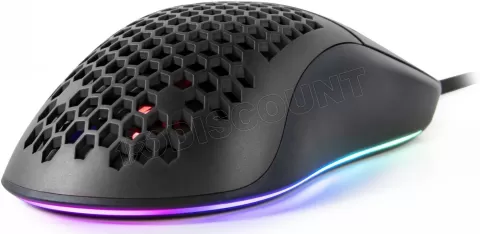 Photo de Souris filaire Gamer Arozzi Favo Ultra Light RGB (Noir)