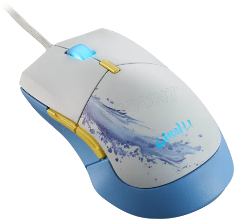 Photo de Souris filaire Gamer Cooler Master MasterMouse MM310 Street Fighter 6 (Blanc/Bleu)