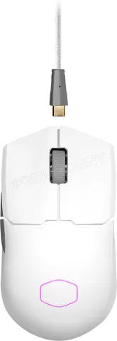 Photo de Souris filaire Gamer Cooler Master MasterMouse MM712 (Blanc)