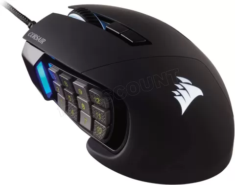 Photo de Souris filaire Gamer Corsair Scimitar Elite RGB (Noir)