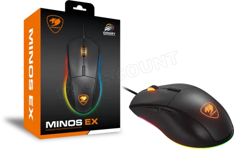 Photo de Souris filaire Gamer Cougar Minos EX RGB (Noir)