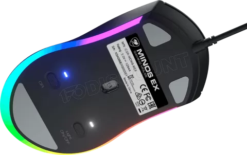 Photo de Souris filaire Gamer Cougar Minos EX RGB (Noir)