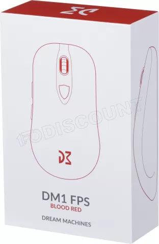 Photo de Souris filaire Gamer Dream Machines DM1 FPS (Rouge)