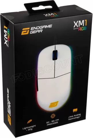 Photo de Souris filaire Gamer Endgame Gear XM1 RGB (Blanc)