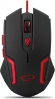 Photo de Souris filaire Gamer Esperanza MX205 Fighter (Noir/Rouge)