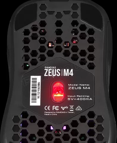 Photo de Souris filaire Gamer Gamdias Zeus M4 RGB (Noir)