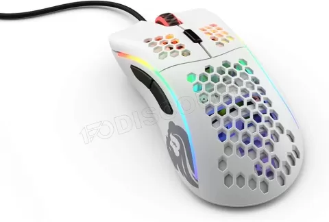 Photo de Souris filaire Gamer Glorious Model D Minus (D-) RGB (Blanc Mat)