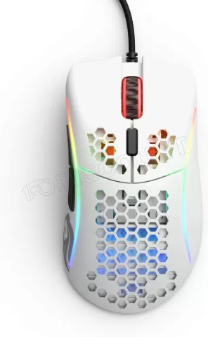 Photo de Souris filaire Gamer Glorious Model D Minus (D-) RGB (Blanc Mat)