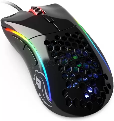 Photo de Souris filaire Gamer Glorious Model D Minus (D-) RGB (Noir Brillant)