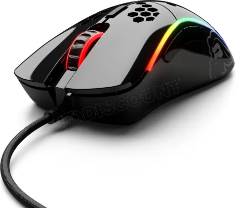 Photo de Souris filaire Gamer Glorious Model D Minus (D-) RGB (Noir Brillant)