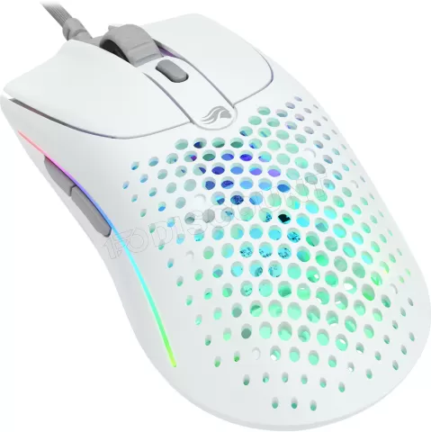 Photo de Souris filaire Gamer Glorious Model O2 RGB (Blanc)