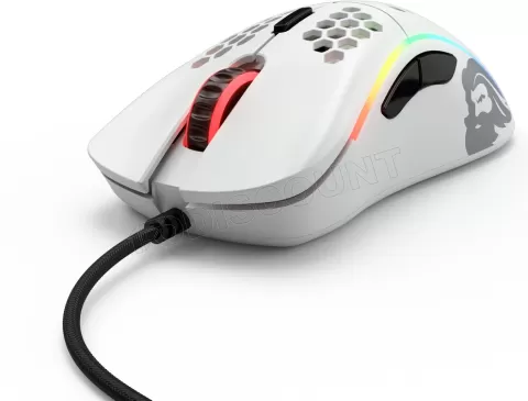 Photo de Souris filaire Gamer Glorious PC Gaming Race Model D RGB (Blanc)