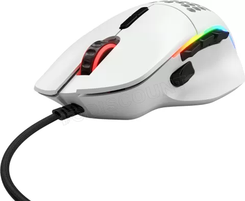 Photo de Souris filaire Gamer Glorious PC Gaming Race Model I RGB (Blanc)