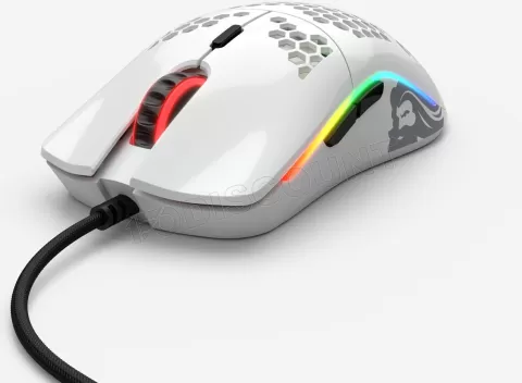 Photo de Souris filaire Gamer Glorious PC Gaming Race Model O Minus (O-) RGB (Blanc Brillant)