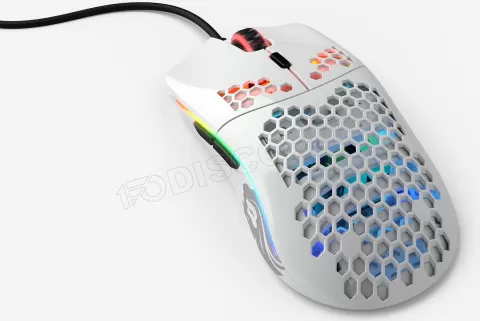 Photo de Souris filaire Gamer Glorious PC Gaming Race Model O Minus (O-) RGB (Blanc Brillant)