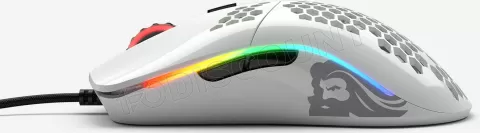 Photo de Souris filaire Gamer Glorious PC Gaming Race Model O Minus (O-) RGB (Blanc Brillant)