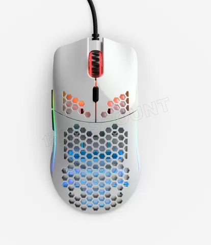 Photo de Souris filaire Gamer Glorious PC Gaming Race Model O Minus (O-) RGB (Blanc Brillant)