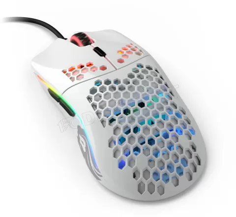 Photo de Souris filaire Gamer Glorious PC Gaming Race Model O RGB (Blanc Brillant)