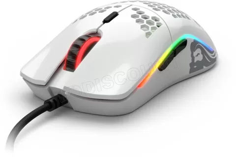 Photo de Souris filaire Gamer Glorious PC Gaming Race Model O RGB (Blanc Brillant)