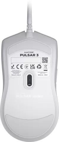 Photo de Souris filaire Gamer Hator Pulsar 3 RGB (Blanc)