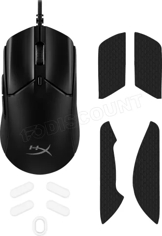 Photo de Souris filaire Gamer HyperX Pulsefire Haste 2 RGB (Noir)