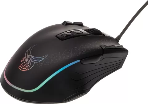 Photo de Souris filaire Gamer L33T Gaming Mjolnir RGB (Noir)