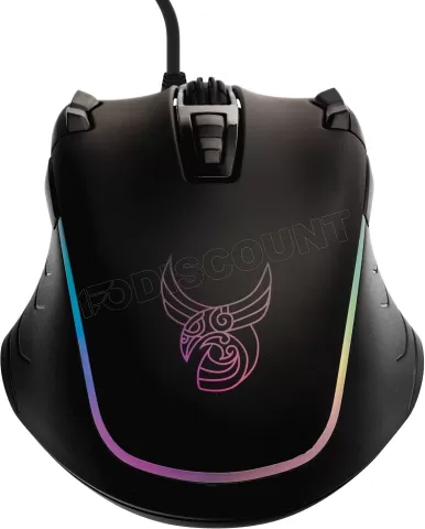 Photo de Souris filaire Gamer L33T Gaming Mjolnir RGB (Noir)