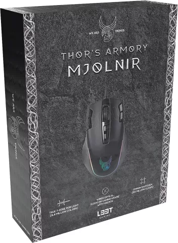 Photo de Souris filaire Gamer L33T Gaming Mjolnir RGB (Noir)