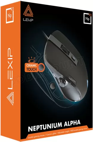 Photo de Souris filaire Gamer Lexip NP93 Neptunium Alpha (Noir)