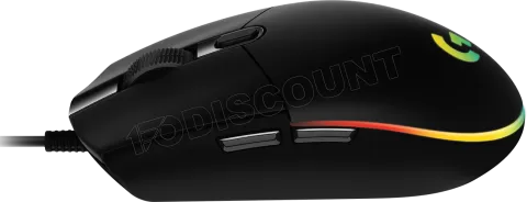 Photo de Souris filaire Gamer Logitech G102 LightSync RGB (Noir)