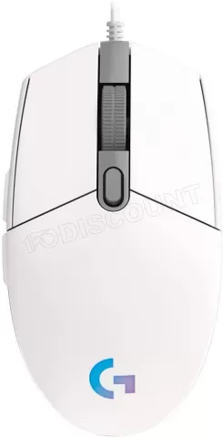 Photo de Souris filaire Gamer Logitech G203 LightSync (Blanc)