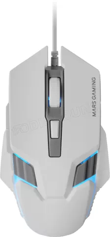 Photo de Souris filaire Gamer Mars Gaming MM024 RGB (Blanc)