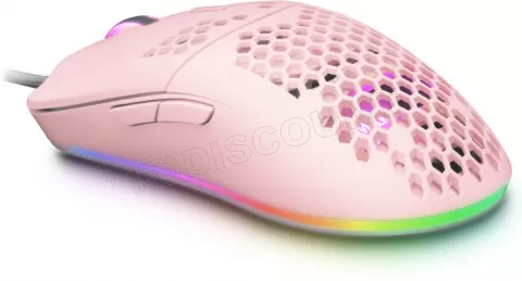 Photo de Souris filaire Gamer Mars Gaming MMAX RGB (Rose)