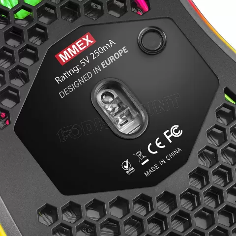 Photo de Souris filaire Gamer Mars Gaming MMEX RGB (Noir)