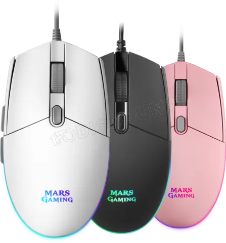 Photo de Souris filaire Gamer Mars Gaming MMG RGB (Blanc)