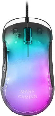 Photo de Souris filaire Gamer Mars Gaming MMGlow RGB (Noir)