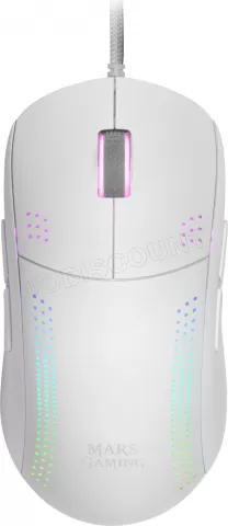 Photo de Souris filaire Gamer Mars Gaming MMPro RGB (Blanc)