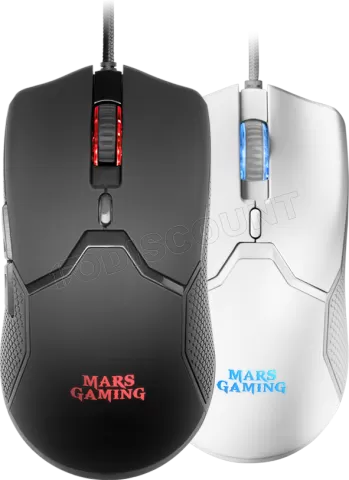 Photo de Souris filaire Gamer Mars Gaming MMV RGB (Blanc)