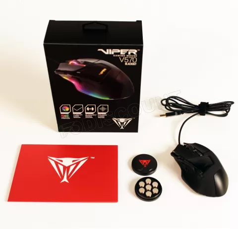 Photo de Souris filaire Gamer Patriot Viper V570 Blackout RGB (Noir)