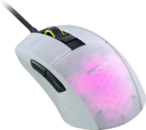 Photo de Souris filaire Gamer Roccat Burst Pro RGB (Blanc)