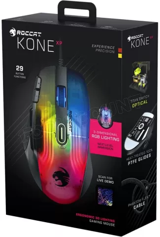 Photo de Souris filaire Gamer Roccat Kone XP RGB (Noir)