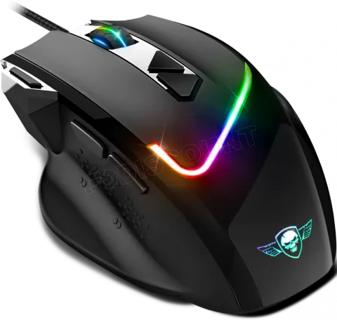 Photo de Souris filaire Gamer Spirit of Gamer Pro-M3 RGB (Noir) avec tapis