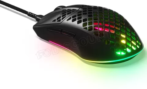 Photo de Souris filaire Gamer SteelSeries Aerox 3 RGB (Noir)