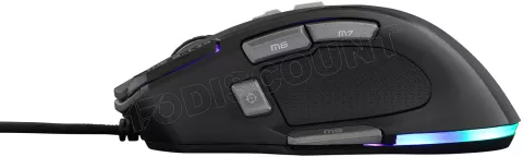 Photo de Souris filaire Gamer The G-Lab Kult Nitrogen Atom RGB (Noir)