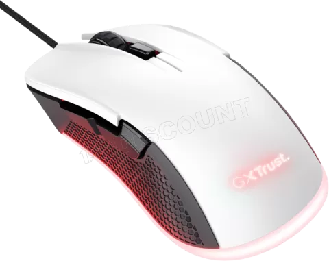 Photo de Souris filaire Gamer Trust GXT 922 Ybar RGB (Blanc)