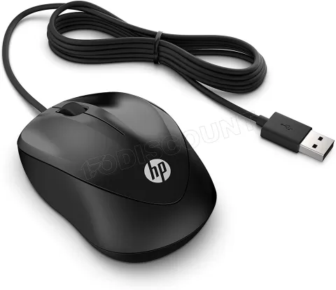 Photo de Souris filaire HP 1000 USB (Noir)