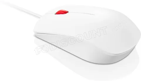 Photo de Souris filaire Lenovo Essential (Blanc)