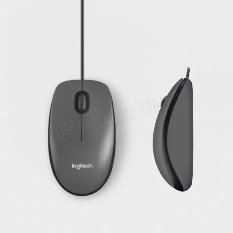 Photo de Souris filaire Logitech M100 (Noir/Gris)