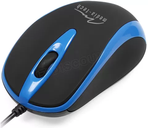 Photo de Souris filaire Media-Tech MT1091B (Noir/Bleu)