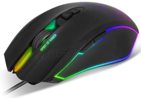 Photo de Souris filaire Spirit of Gamer Elite-M40 RGB (Noir)